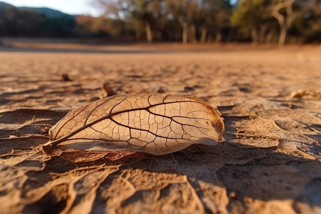 Imagen de un bosque tropical afectado por la sequía y el calor, relacionado con el almacenamiento de carbono.